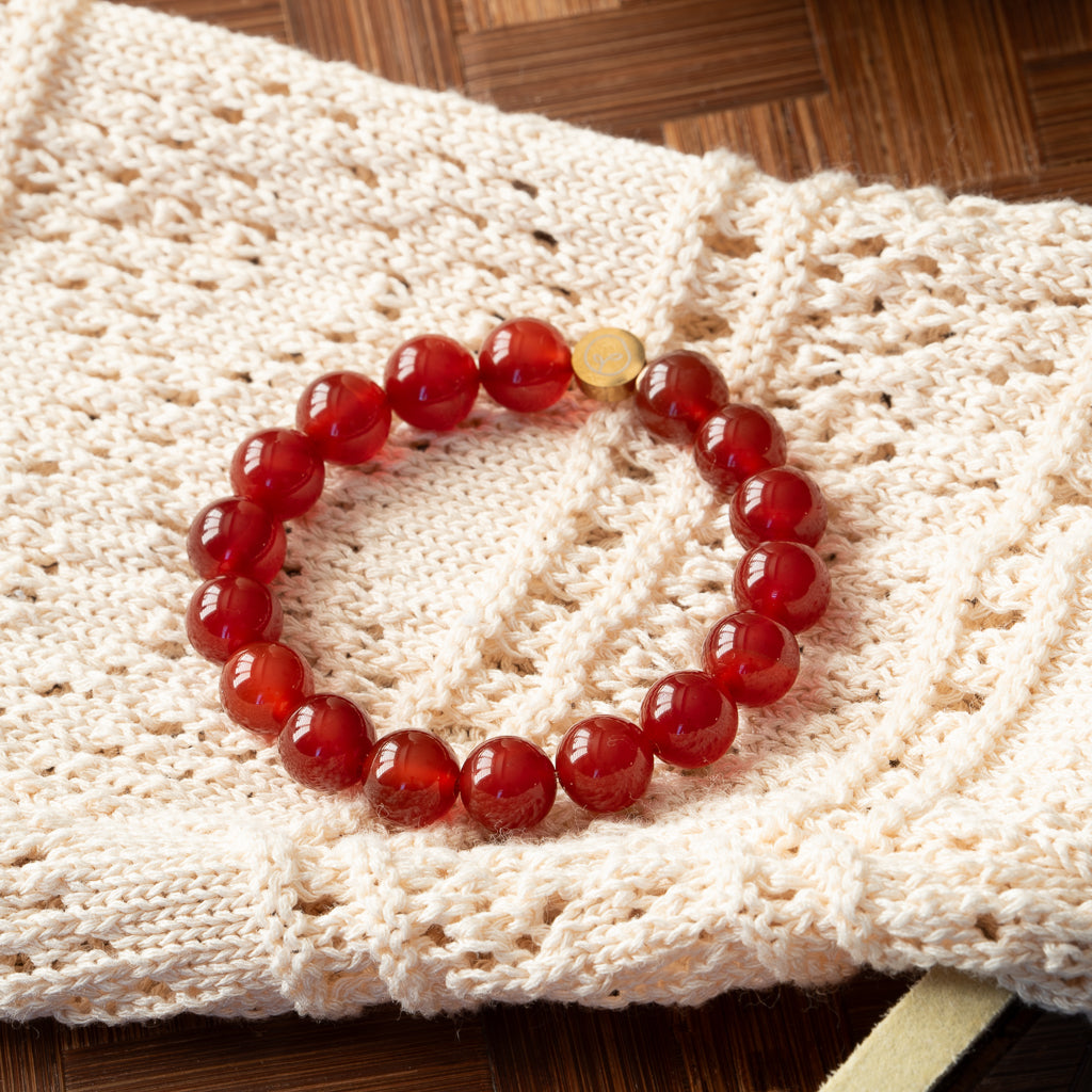Red Agate Stretch Bracelet