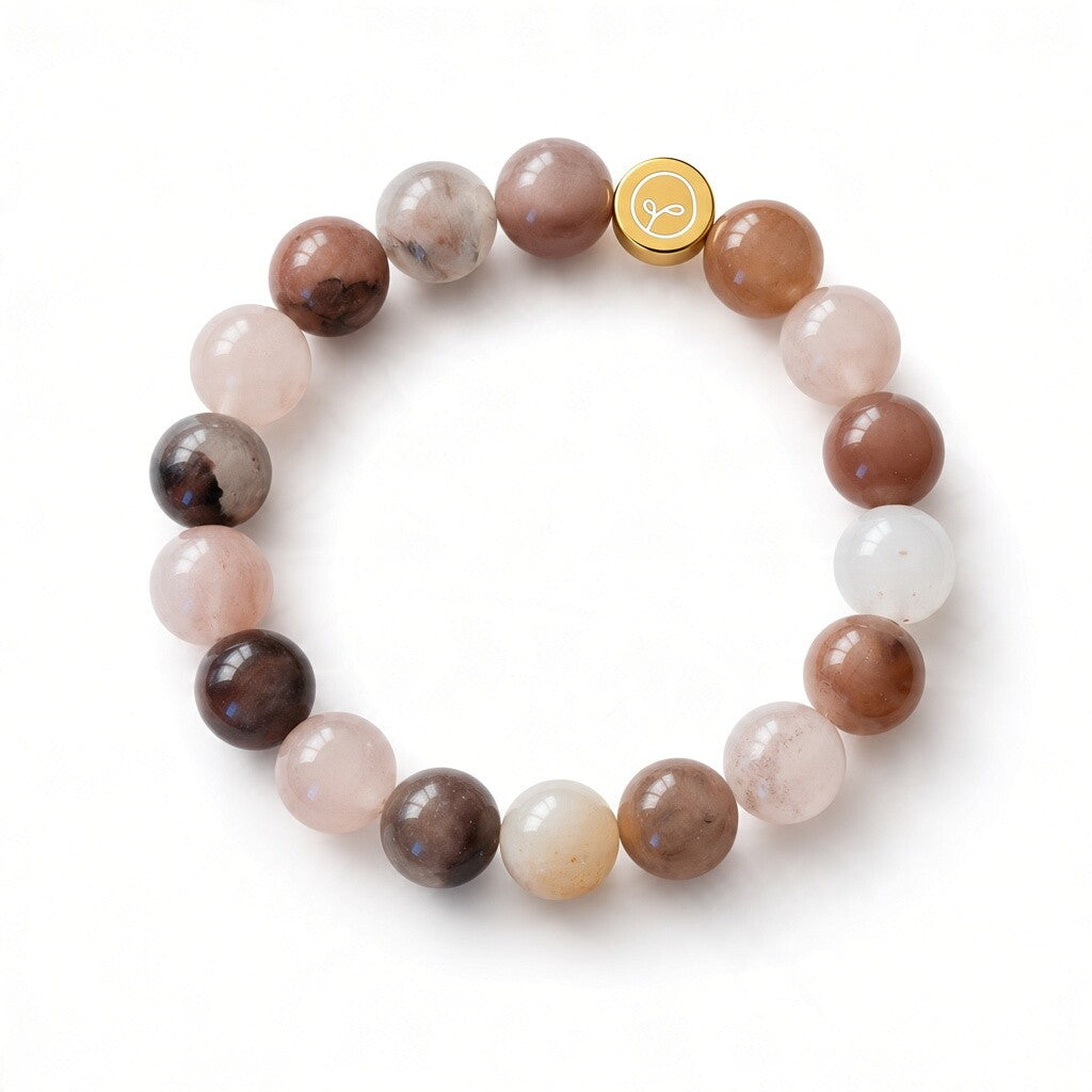 Natural Violet Stone Stretch Bracelet