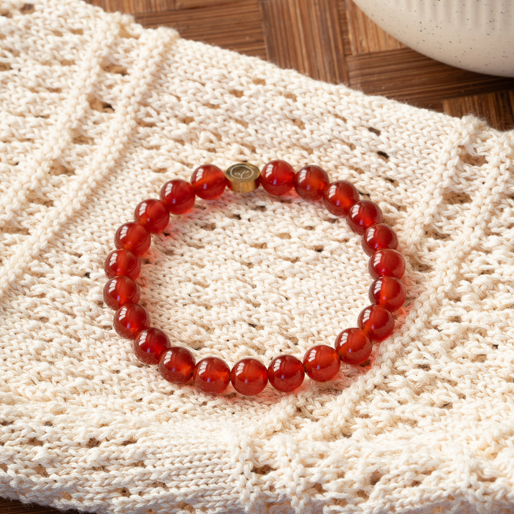 Red Agate Stretch Bracelet