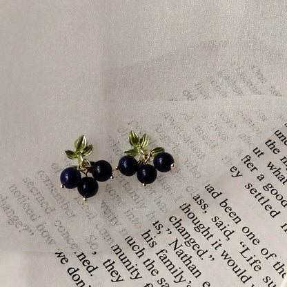 Blue Compass - 14K Gold-Plated Natural Lapis Lazuli Stud Earrings