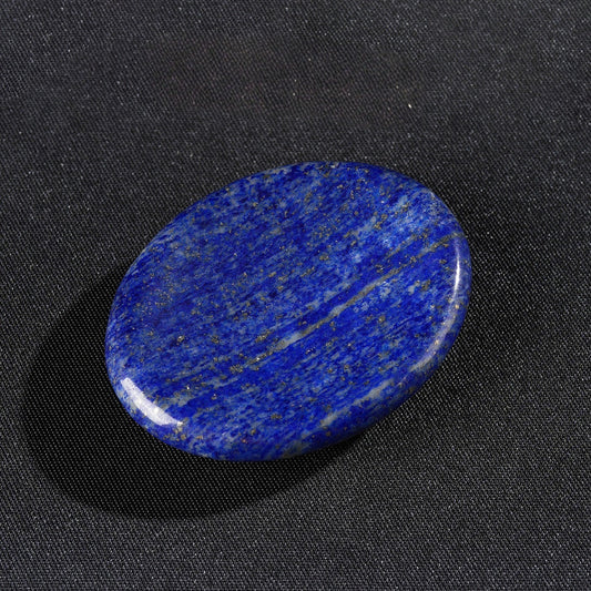 Natural Lapis Lazuli Concave Thumb Worry Stone
