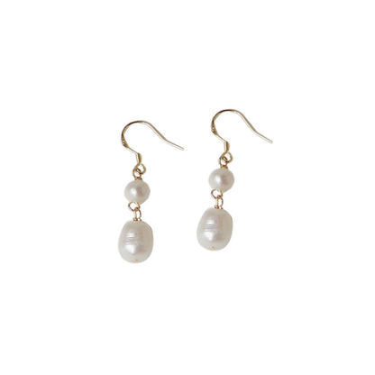 Quiet Baroque - 14K Gold-Plated Baroque Freshwater Pearl Drop Earrings