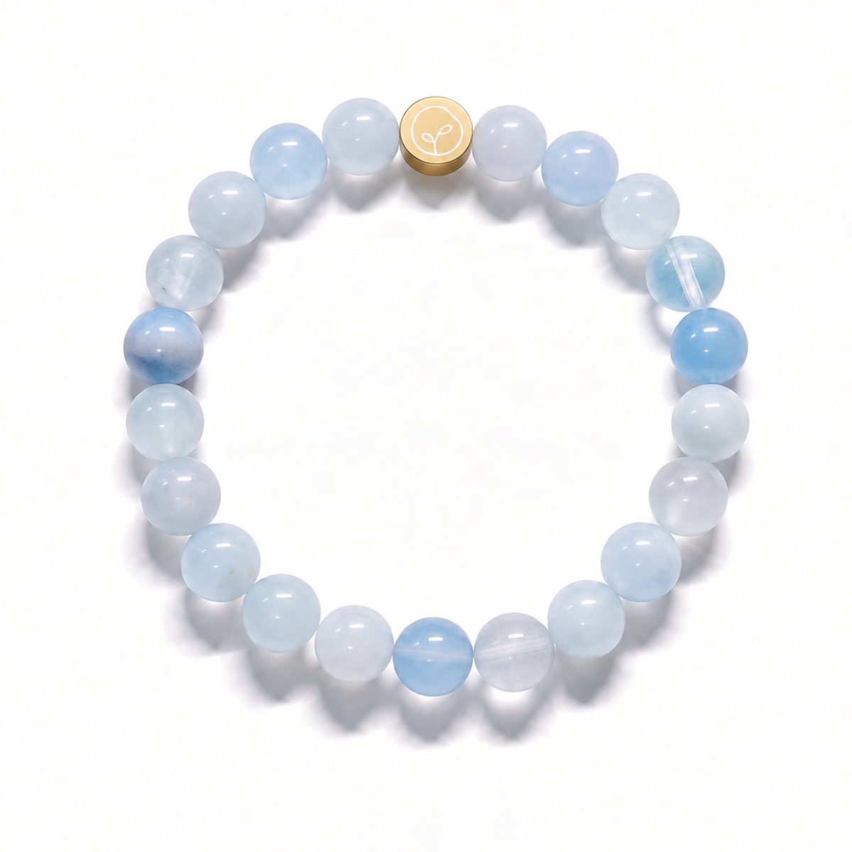 Natural Dreamy Aquamarine Stretch Bracelet