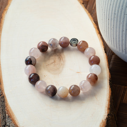 Natural Violet Stone Stretch Bracelet