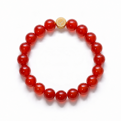 Red Agate Stretch Bracelet