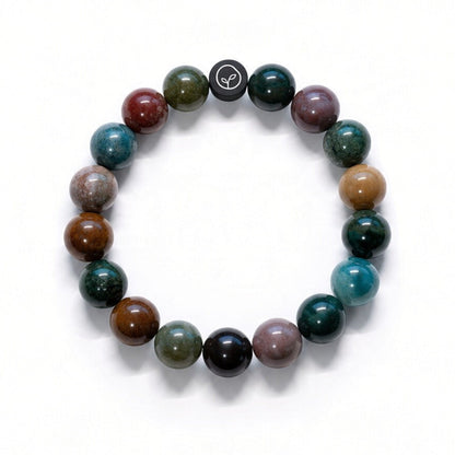 Natural Indian Agate Stretch Bracelet