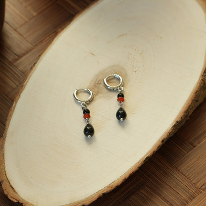(Multiple Styles) Small Constellations - 14K Gold-Plated Natural Agate and Stone Drop Earrings