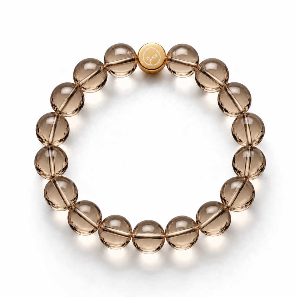 Natural Smoky Quartz Stretch Bracelet