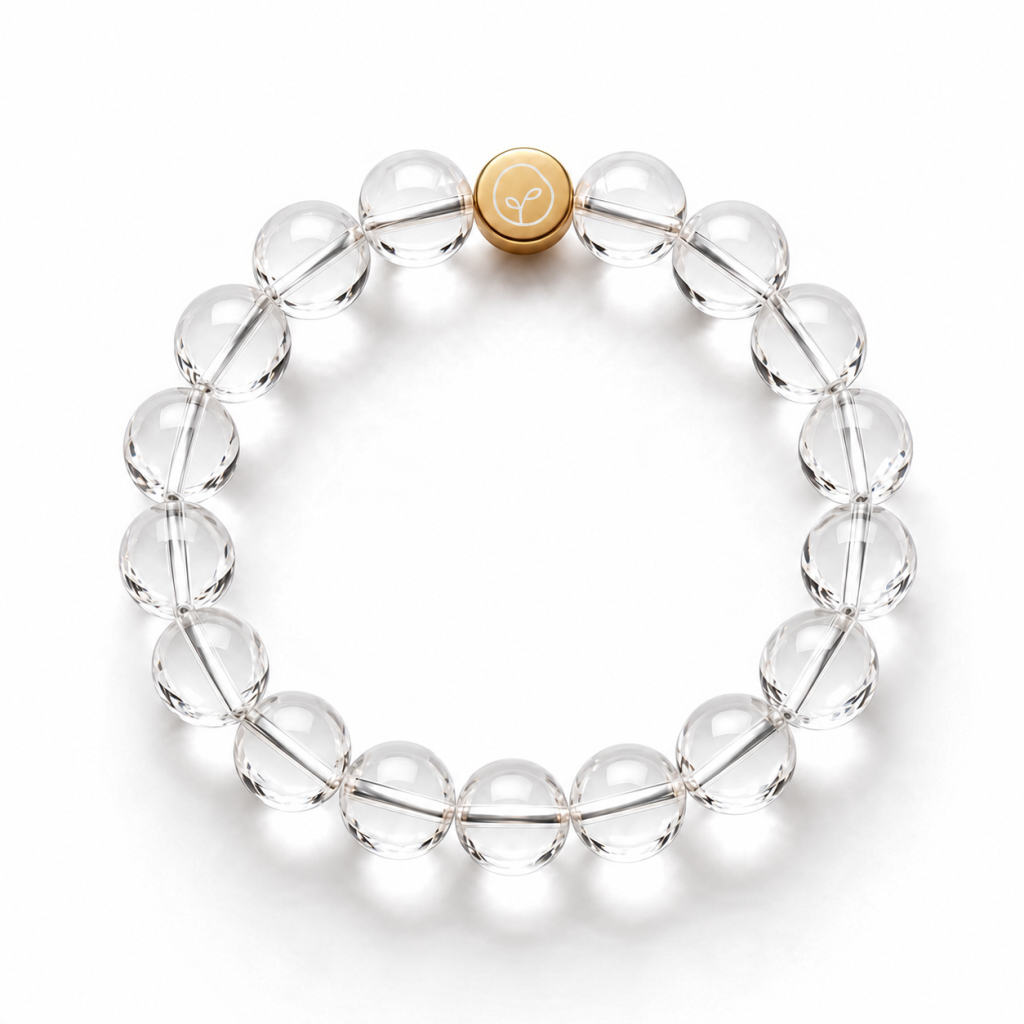 Natural Clear Quartz Stretch Bracelet