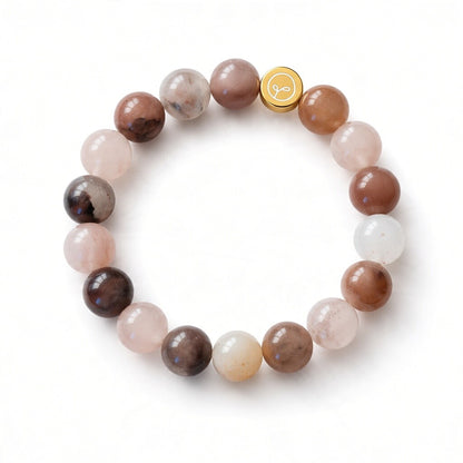 Natural Violet Stone Stretch Bracelet
