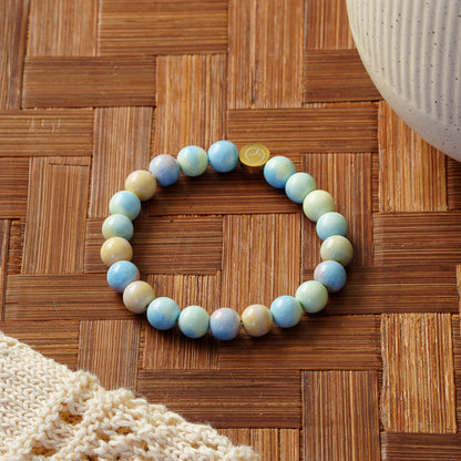 Rainbow Alashan Agate Stretch Bracelet