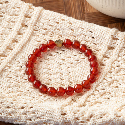 Red Agate Stretch Bracelet