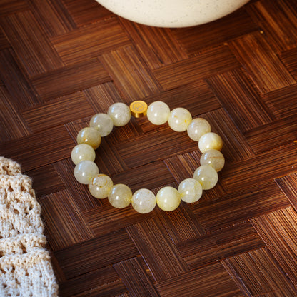 Natural Rutilated Quartz Stretch Bracelet