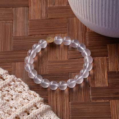 Natural Star Rose Quartz Stretch Bracelet
