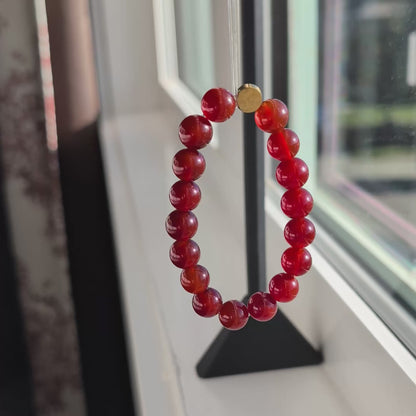 Red Agate Stretch Bracelet
