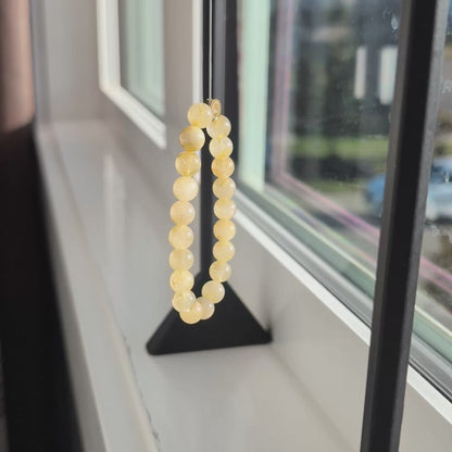 Natural Rutilated Quartz Stretch Bracelet
