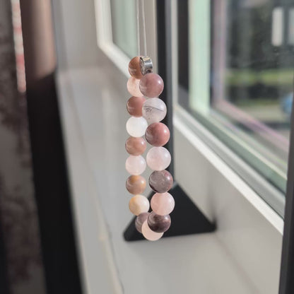 Natural Violet Stone Stretch Bracelet