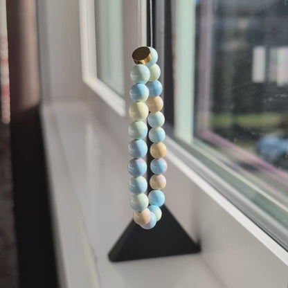 Rainbow Alashan Agate Stretch Bracelet
