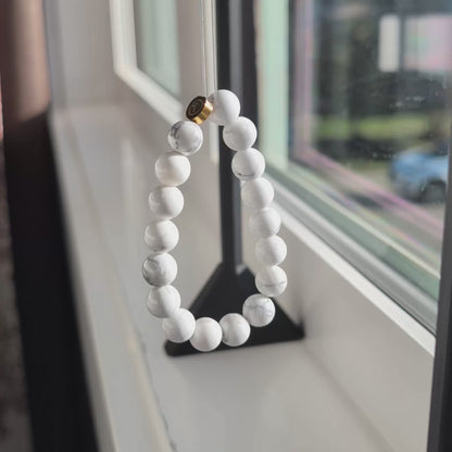 Natural Howlite Stretch Bracelet